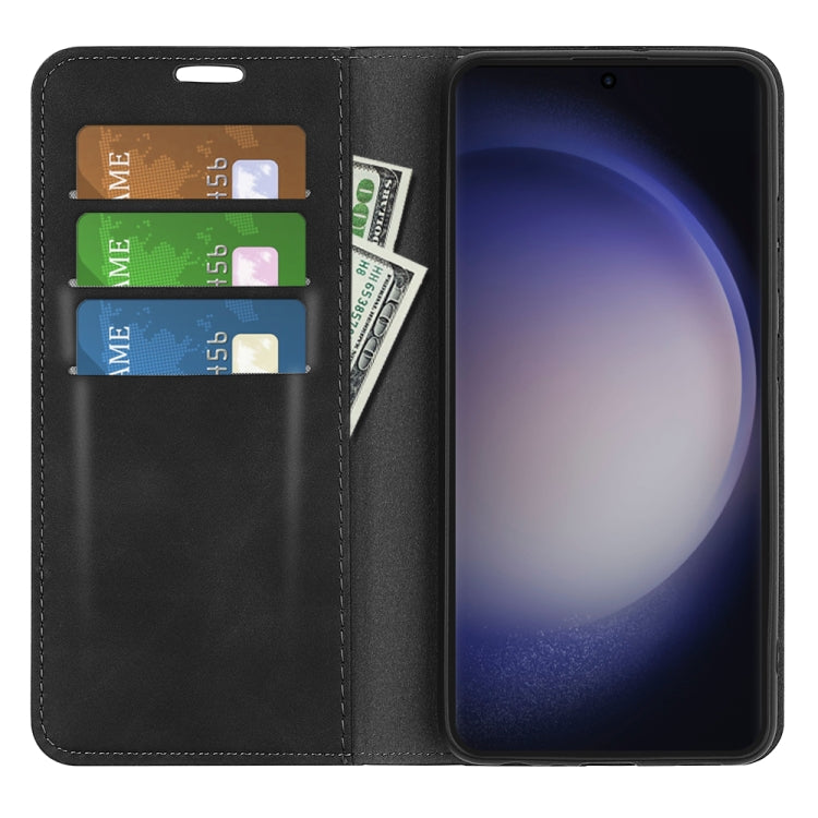 Retro-skin Magnetic Suction Leather Phone Case, For Samsung Galaxy S24 Ultra 5G, For Samsung Galaxy S24+ 5G, For Samsung Galaxy S24 5G, For Samsung Galaxy A15