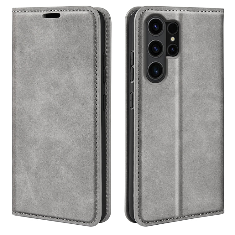 Retro-skin Magnetic Suction Leather Phone Case, For Samsung Galaxy A35, For Samsung Galaxy S24 Ultra 5G, For Samsung Galaxy S24+ 5G, For Samsung Galaxy S24 5G