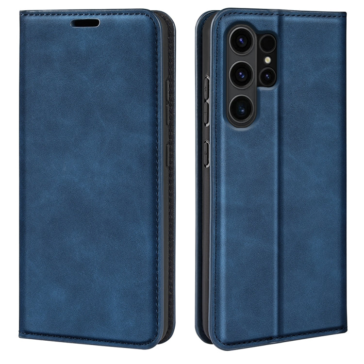 Retro-skin Magnetic Suction Leather Phone Case, For Samsung Galaxy A35, For Samsung Galaxy S24 Ultra 5G, For Samsung Galaxy S24+ 5G, For Samsung Galaxy S24 5G