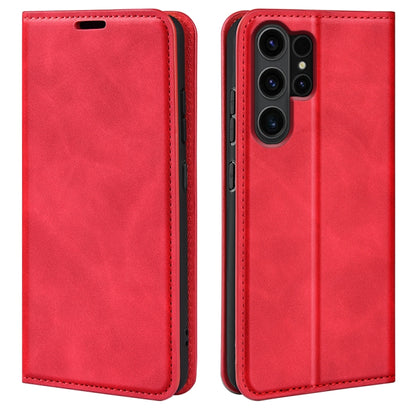 Retro-skin Magnetic Suction Leather Phone Case, For Samsung Galaxy A35, For Samsung Galaxy S24 Ultra 5G, For Samsung Galaxy S24+ 5G, For Samsung Galaxy S24 5G
