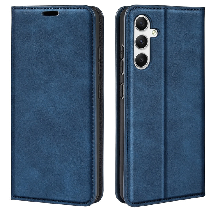Retro-skin Magnetic Suction Leather Phone Case, For Samsung Galaxy A35, For Samsung Galaxy S24 Ultra 5G, For Samsung Galaxy S24+ 5G, For Samsung Galaxy S24 5G