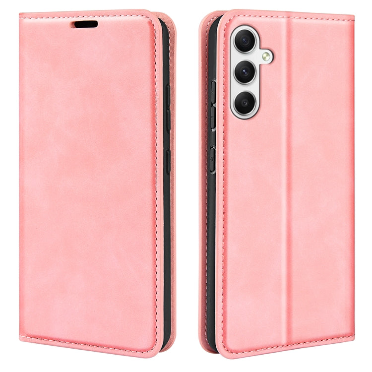 Retro-skin Magnetic Suction Leather Phone Case, For Samsung Galaxy A35, For Samsung Galaxy S24 Ultra 5G, For Samsung Galaxy S24+ 5G, For Samsung Galaxy S24 5G