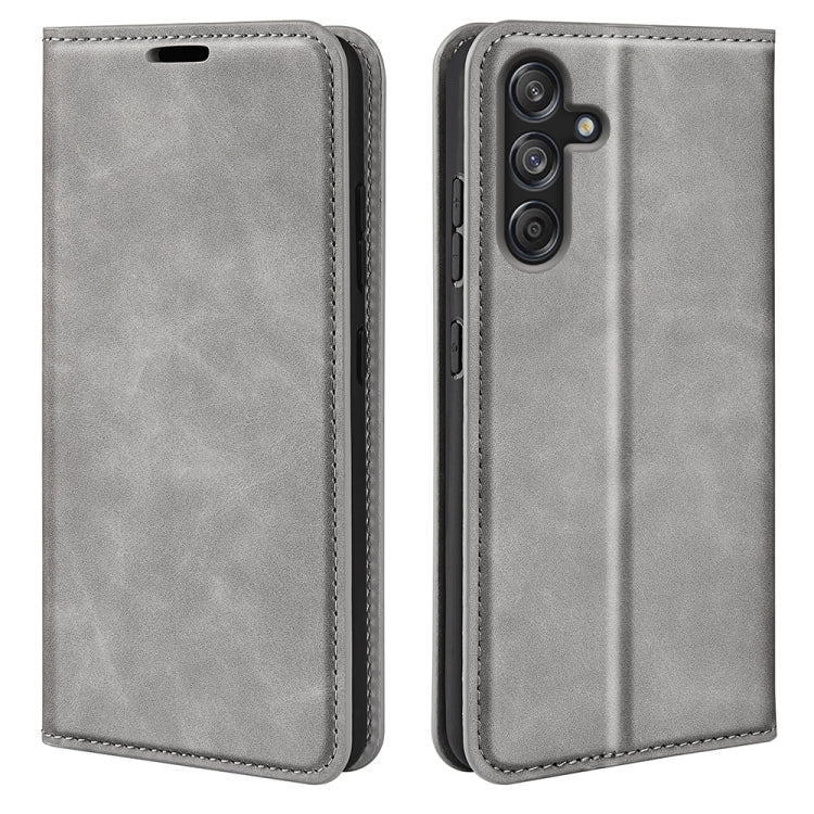 Retro-skin Magnetic Suction Leather Phone Case, For Samsung Galaxy M55 5G, For Samsung Galaxy M15 5G, For Samsung Galaxy A55, For Samsung Galaxy A35