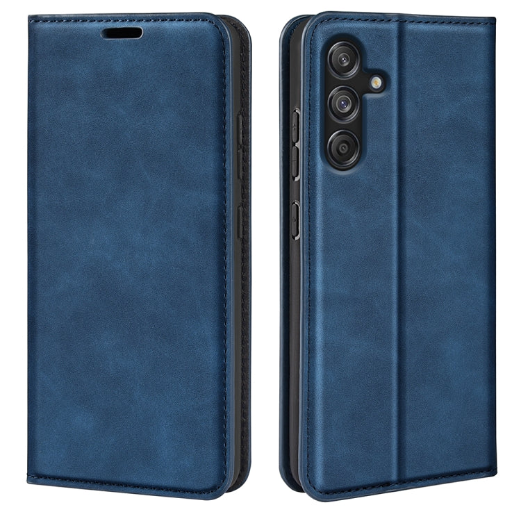 Retro-skin Magnetic Suction Leather Phone Case, For Samsung Galaxy M55 5G, For Samsung Galaxy M15 5G, For Samsung Galaxy A55, For Samsung Galaxy A35