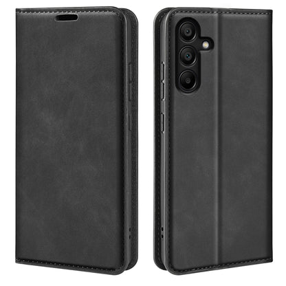 Retro-skin Magnetic Suction Leather Phone Case, For Samsung Galaxy M55 5G, For Samsung Galaxy M15 5G, For Samsung Galaxy A55, For Samsung Galaxy A35