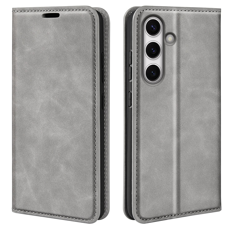 Retro-skin Magnetic Suction Leather Phone Case, For Samsung Galaxy S24 FE 5G, For Samsung Galaxy M55 5G, For Samsung Galaxy M15 5G, For Samsung Galaxy A55