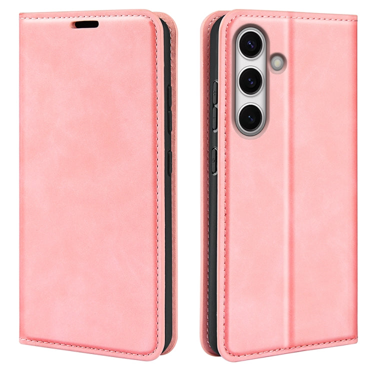 Retro-skin Magnetic Suction Leather Phone Case, For Samsung Galaxy S24 FE 5G, For Samsung Galaxy M55 5G, For Samsung Galaxy M15 5G, For Samsung Galaxy A55