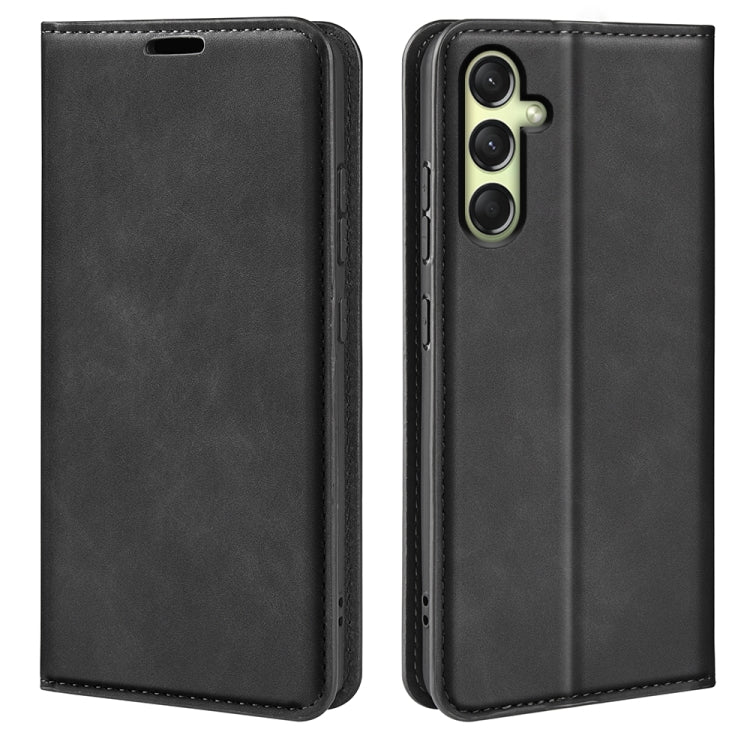 Retro-skin Magnetic Suction Leather Phone Case, For Samsung Galaxy S25 5G, For Samsung Galaxy S25+ 5G, For Samsung Galaxy S25 Ultra 5G, For Samsung Galaxy A16