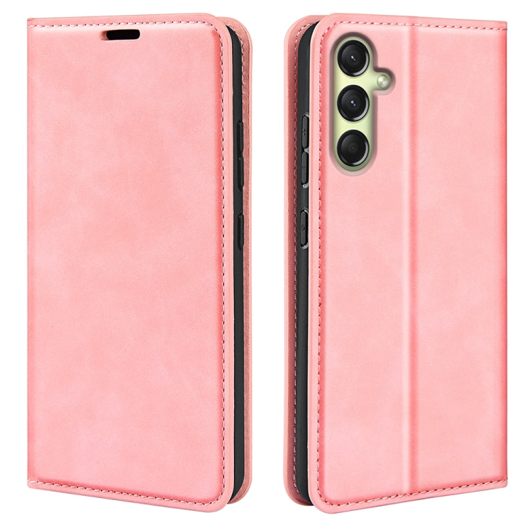 Retro-skin Magnetic Suction Leather Phone Case, For Samsung Galaxy S25 5G, For Samsung Galaxy S25+ 5G, For Samsung Galaxy S25 Ultra 5G, For Samsung Galaxy A16
