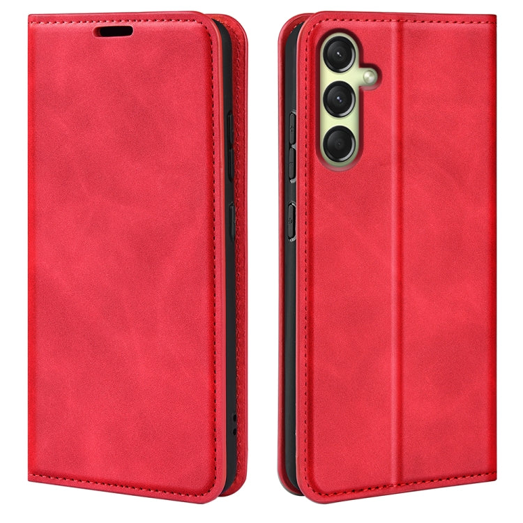 Retro-skin Magnetic Suction Leather Phone Case, For Samsung Galaxy S25 5G, For Samsung Galaxy S25+ 5G, For Samsung Galaxy S25 Ultra 5G, For Samsung Galaxy A16