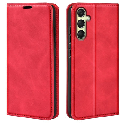 Retro-skin Magnetic Suction Leather Phone Case, For Samsung Galaxy S25 5G, For Samsung Galaxy S25+ 5G, For Samsung Galaxy S25 Ultra 5G, For Samsung Galaxy A16