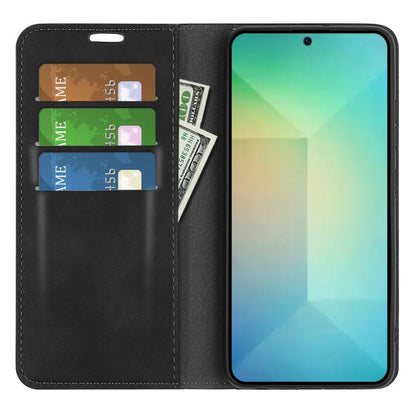 Retro-skin Magnetic Suction Leather Phone Case, For Samsung Galaxy S25 5G, For Samsung Galaxy S25+ 5G, For Samsung Galaxy S25 Ultra 5G, For Samsung Galaxy A16