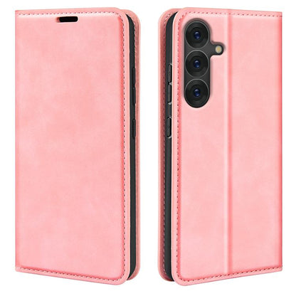 Retro-skin Magnetic Suction Leather Phone Case, For Samsung Galaxy A36, For Samsung Galaxy S25 5G, For Samsung Galaxy S25+ 5G, For Samsung Galaxy S25 Ultra 5G