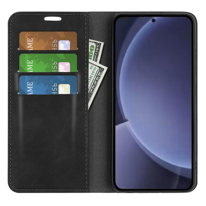 Retro-skin Magnetic Suction Leather Phone Case, For Samsung Galaxy S25+ 5G, For Samsung Galaxy S25 Ultra 5G, For Samsung Galaxy A16, For Samsung Galaxy S24 FE 5G