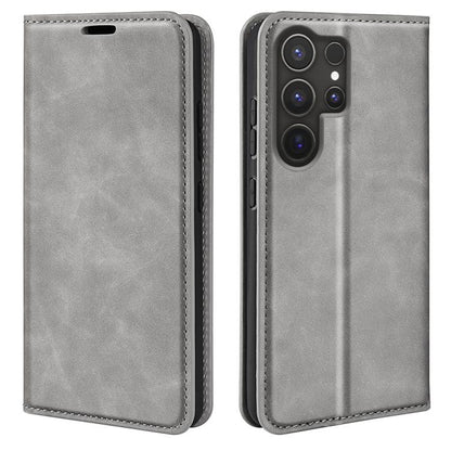 Retro-skin Magnetic Suction Leather Phone Case, For Samsung Galaxy A36, For Samsung Galaxy S25 5G, For Samsung Galaxy S25+ 5G, For Samsung Galaxy S25 Ultra 5G