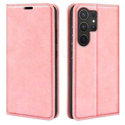 Retro-skin Magnetic Suction Leather Phone Case, For Samsung Galaxy A36, For Samsung Galaxy S25 5G, For Samsung Galaxy S25+ 5G, For Samsung Galaxy S25 Ultra 5G