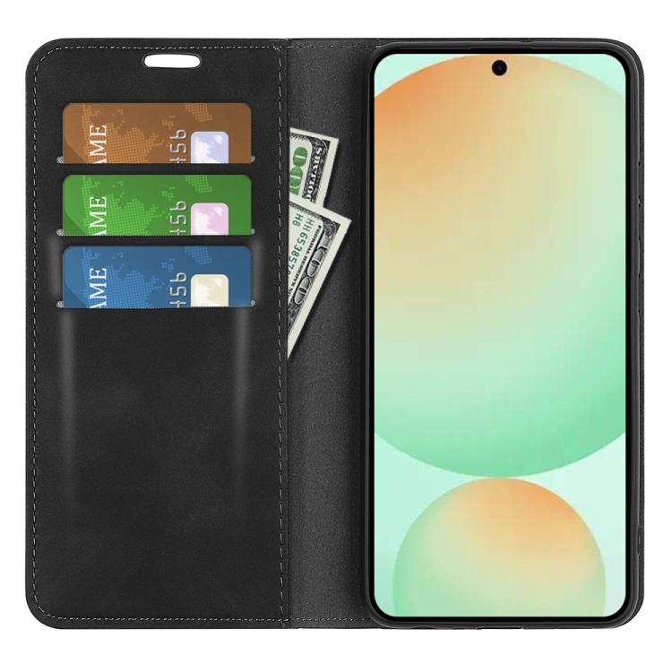 Retro-skin Magnetic Suction Leather Phone Case, For Samsung Galaxy S25 FE 5G, For Samsung Galaxy A07 4G, For Samsung Galaxy A17 5G, For Samsung Galaxy M16 / F16