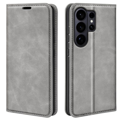 Retro-skin Magnetic Suction Leather Phone Case, For Galaxy S26 FE  5G, For Galaxy S26+ 5G, For Galaxy S26 Edge 5G, For Galaxy S26 Ultra 5G