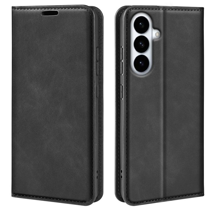 Retro-skin Magnetic Suction Leather Phone Case, For Galaxy S26 FE  5G, For Galaxy S26+ 5G, For Galaxy S26 Edge 5G, For Galaxy S26 Ultra 5G
