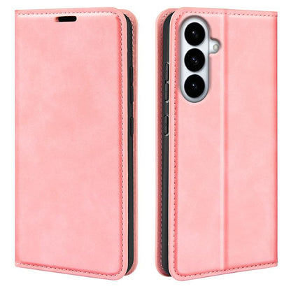 Retro-skin Magnetic Suction Leather Phone Case, For Galaxy S26 FE  5G, For Galaxy S26+ 5G, For Galaxy S26 Edge 5G, For Galaxy S26 Ultra 5G