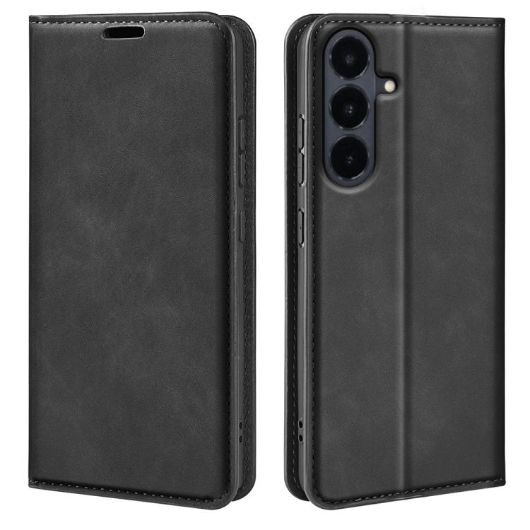 Retro-skin Magnetic Suction Leather Phone Case, For Galaxy S26 FE  5G, For Galaxy S26+ 5G, For Galaxy S26 Edge 5G, For Galaxy S26 Ultra 5G