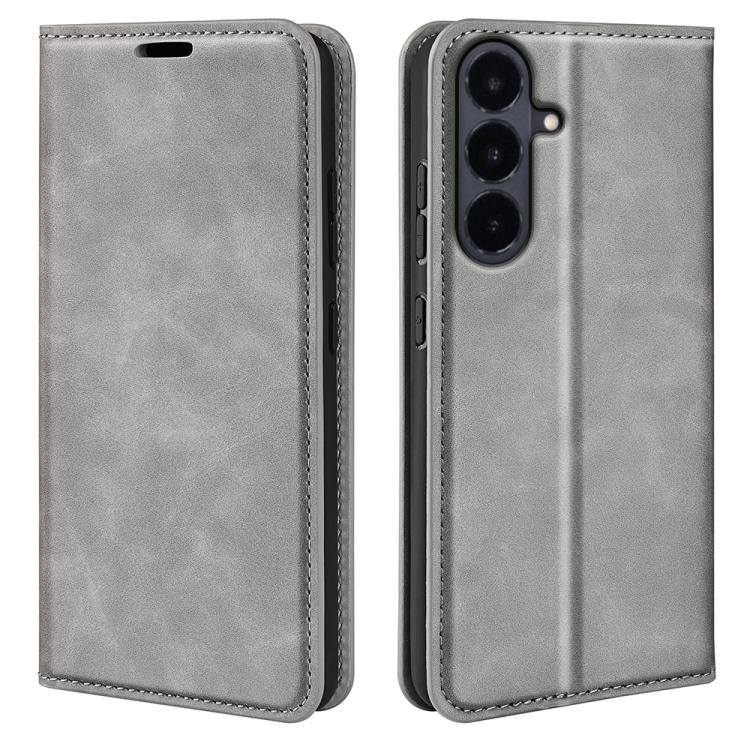 Retro-skin Magnetic Suction Leather Phone Case, For Galaxy S26 FE  5G, For Galaxy S26+ 5G, For Galaxy S26 Edge 5G, For Galaxy S26 Ultra 5G