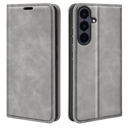 Retro-skin Magnetic Suction Leather Phone Case, For Galaxy S26 FE  5G, For Galaxy S26+ 5G, For Galaxy S26 Edge 5G, For Galaxy S26 Ultra 5G