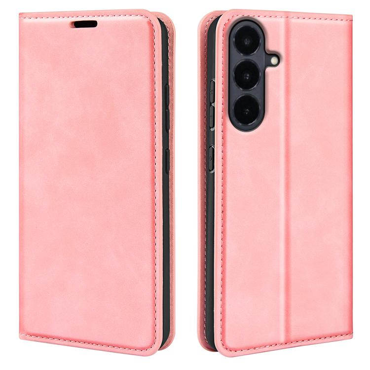 Retro-skin Magnetic Suction Leather Phone Case, For Galaxy S26 FE  5G, For Galaxy S26+ 5G, For Galaxy S26 Edge 5G, For Galaxy S26 Ultra 5G