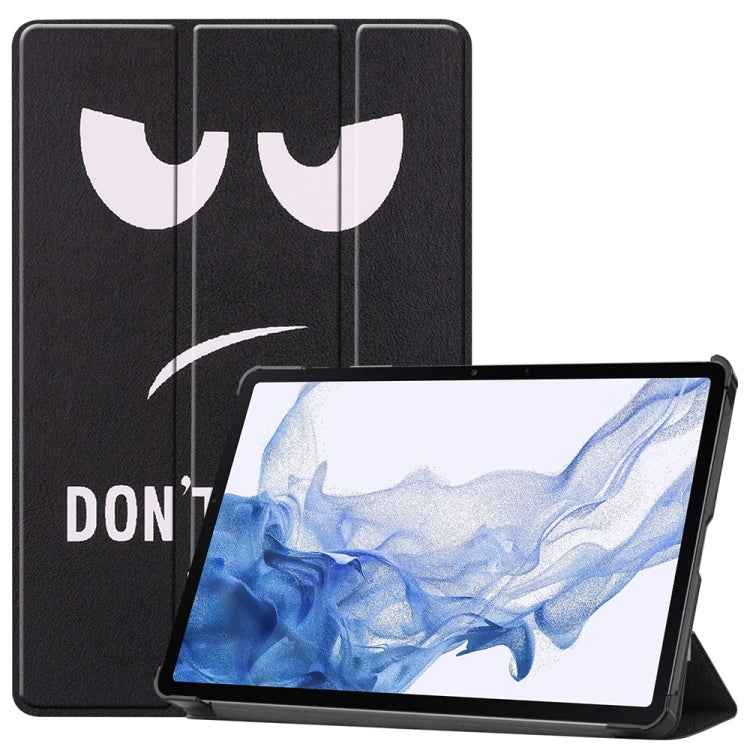 JUNSUNMAY Custer Painted 3-Fold Stand Leather Smart Tablet Case, For Samsung Galaxy Tab S9, For Samsung Galaxy Tab S9 FE+ 12.4, For Samsung Galaxy Tab S9 FE 10.9, For Samsung Galaxy Tab S9+