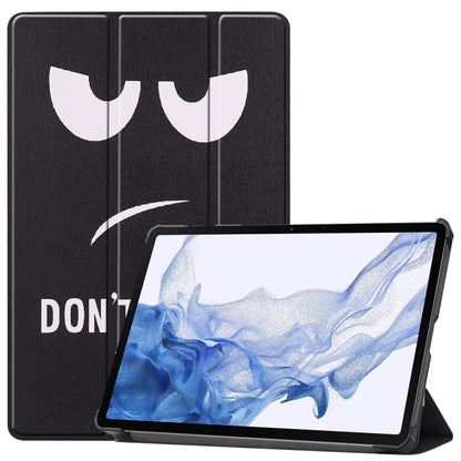 JUNSUNMAY Custer Painted 3-Fold Stand Leather Smart Tablet Case, For Samsung Galaxy Tab S9, For Samsung Galaxy Tab S9 FE+ 12.4, For Samsung Galaxy Tab S9 FE 10.9, For Samsung Galaxy Tab S9+
