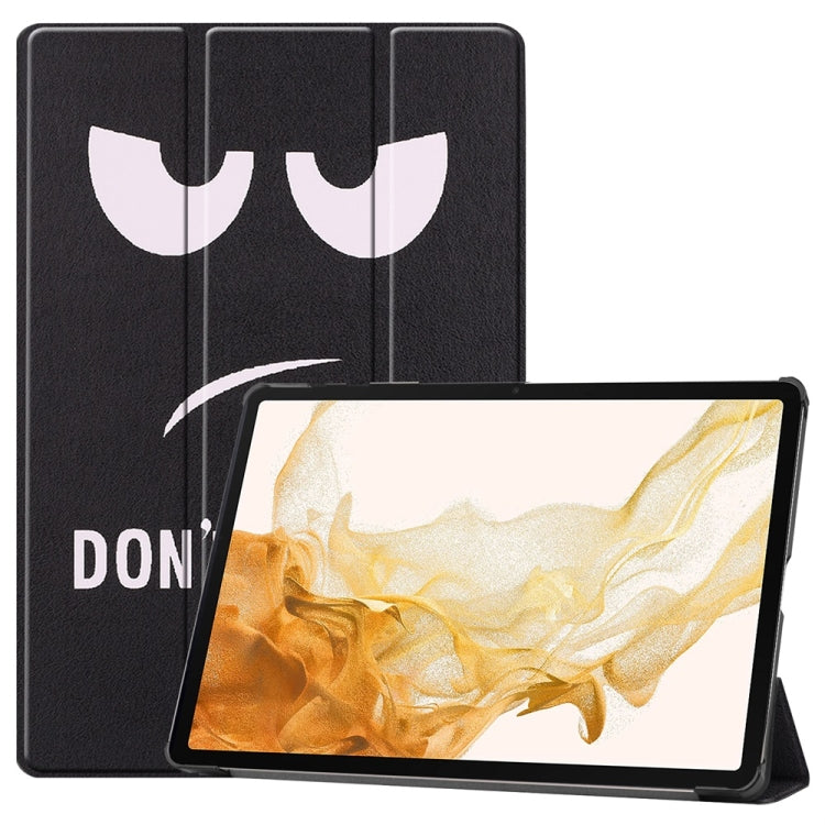 JUNSUNMAY Custer Painted 3-Fold Stand Leather Smart Tablet Case, For Samsung Galaxy Tab S9, For Samsung Galaxy Tab S9 FE+ 12.4, For Samsung Galaxy Tab S9+, For Samsung Galaxy Tab S9 FE 10.9