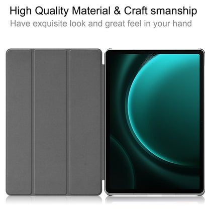 JUNSUNMAY Custer Painted 3-Fold Stand Leather Smart Tablet Case, For Samsung Galaxy Tab S9 FE+ 12.4, For Samsung Galaxy Tab S9, For Samsung Galaxy Tab S9+, For Samsung Galaxy Tab S9 FE 10.9