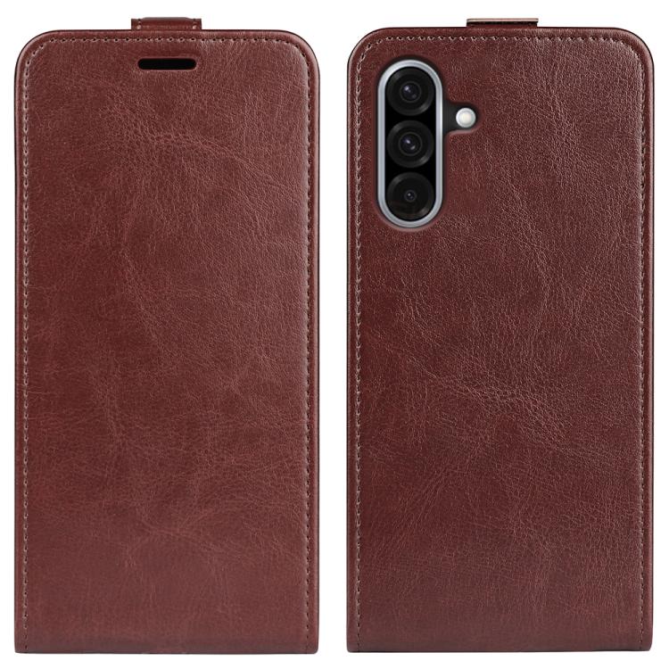 R64 Texture Single Vertical Flip Leather Phone Case, For Samsung Galaxy S25 Edge 5G, For Samsung Galaxy A06 5G, For Samsung Galaxy A26 5G, For Samsung Galaxy A36, For Samsung Galaxy S25 5G, For Samsung Galaxy S25+ 5G
