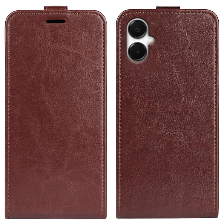 R64 Texture Single Vertical Flip Leather Phone Case, For Samsung Galaxy S25 Edge 5G, For Samsung Galaxy A06 5G, For Samsung Galaxy A26 5G, For Samsung Galaxy A36, For Samsung Galaxy S25 5G, For Samsung Galaxy S25+ 5G