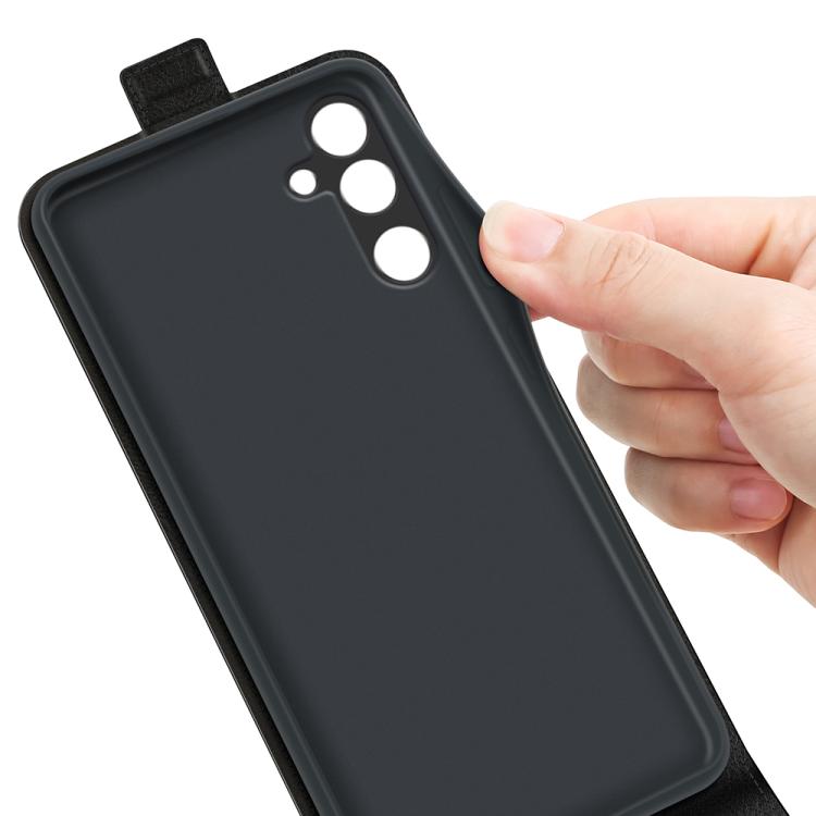 R64 Texture Single Vertical Flip Leather Phone Case, For Samsung Galaxy M16 / F16
