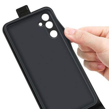 R64 Texture Single Vertical Flip Leather Phone Case, For Samsung Galaxy M16 / F16