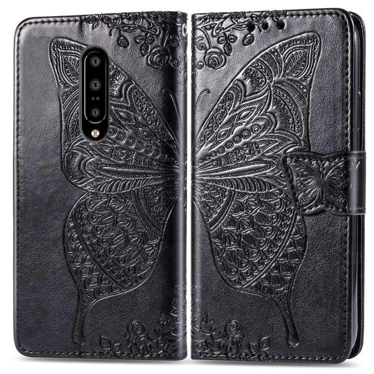 Butterfly Love Flowers Embossing Horizontal Flip Leather Case for One Plus 7 Pro with Holder & Card Slots & Wallet & Lanyard, For OnePlus 7 Pro