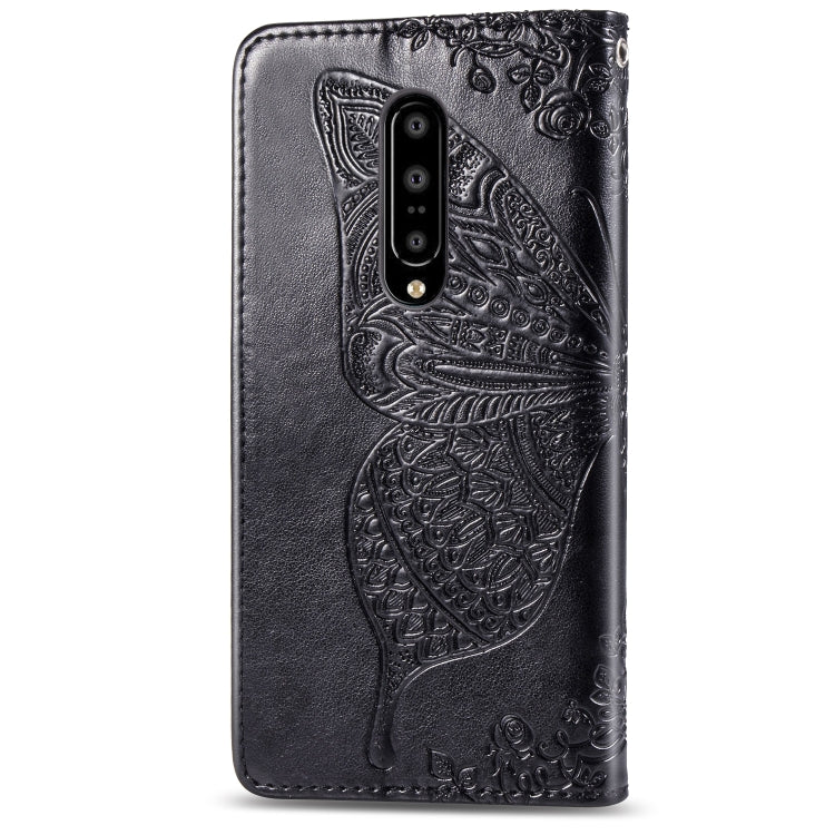 Butterfly Love Flowers Embossing Horizontal Flip Leather Case for One Plus 7 Pro with Holder & Card Slots & Wallet & Lanyard, For OnePlus 7 Pro