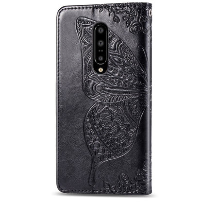 Butterfly Love Flowers Embossing Horizontal Flip Leather Case for One Plus 7 Pro with Holder & Card Slots & Wallet & Lanyard, For OnePlus 7 Pro