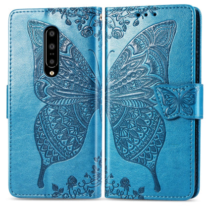 Butterfly Love Flowers Embossing Horizontal Flip Leather Case for One Plus 7 Pro with Holder & Card Slots & Wallet & Lanyard, For OnePlus 7 Pro