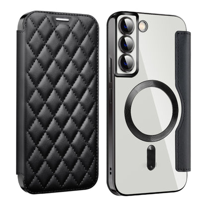 Shield MagSafe RFID Anti-theft Rhombus Leather Phone Case, For Samsung Galaxy S23 Ultra 5G, For Samsung Galaxy S23+ 5G, For Samsung Galaxy S23 5G