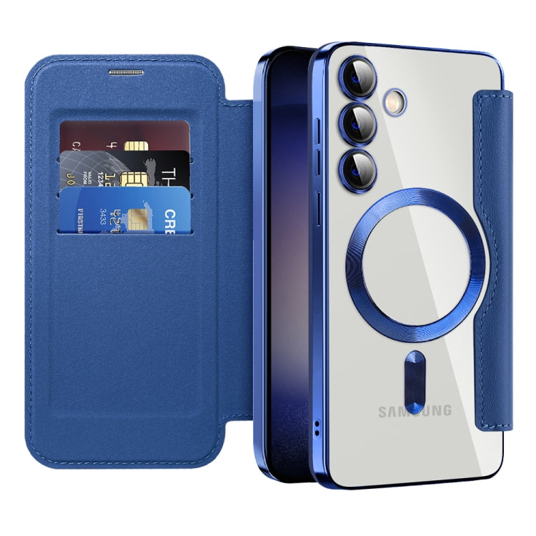 Shield MagSafe RFID Anti-theft Rhombus Leather Phone Case, For Samsung Galaxy S24+ 5G, For Samsung Galaxy S24 5G, For Samsung Galaxy A15