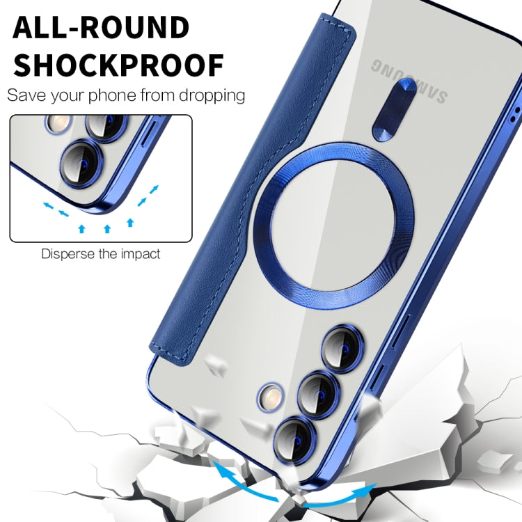Shield MagSafe RFID Anti-theft Rhombus Leather Phone Case, For Samsung Galaxy S24+ 5G, For Samsung Galaxy S24 5G, For Samsung Galaxy A15