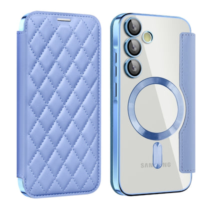 Shield MagSafe RFID Anti-theft Rhombus Leather Phone Case, For Samsung Galaxy S24 FE 5G, For Samsung Galaxy A55 5G, For Samsung Galaxy S24 Ultra 5G