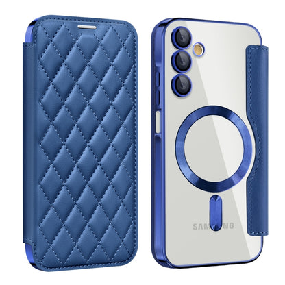 Shield MagSafe RFID Anti-theft Rhombus Leather Phone Case, For Samsung Galaxy S24+ 5G, For Samsung Galaxy S24 5G, For Samsung Galaxy A15