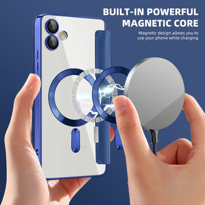 Shield MagSafe RFID Anti-theft Rhombus Leather Phone Case, For Samsung Galaxy A05, For Samsung Galaxy A05s, For Samsung Galaxy S23 FE 5G