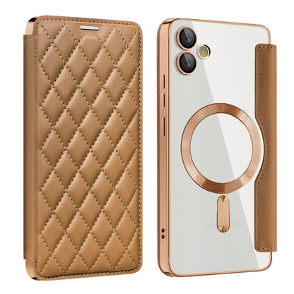 Shield MagSafe RFID Anti-theft Rhombus Leather Phone Case, For Samsung Galaxy A05, For Samsung Galaxy A05s, For Samsung Galaxy S23 FE 5G