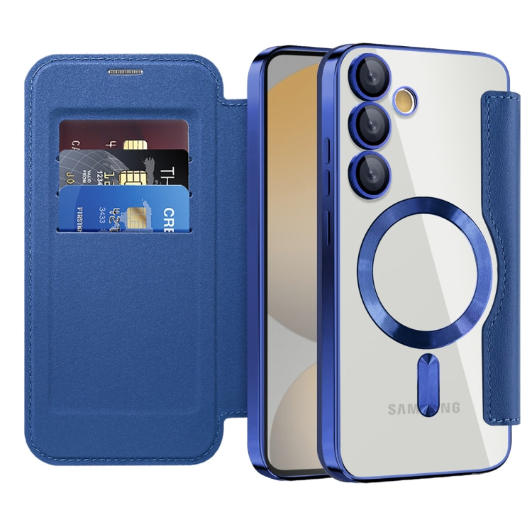 Shield MagSafe RFID Anti-theft Rhombus Leather Phone Case, For Samsung Galaxy S24 FE 5G, For Samsung Galaxy A55 5G, For Samsung Galaxy S24 Ultra 5G