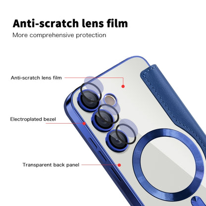 Shield MagSafe RFID Anti-theft Rhombus Leather Phone Case, For Samsung Galaxy S24 FE 5G, For Samsung Galaxy A55 5G, For Samsung Galaxy S24 Ultra 5G