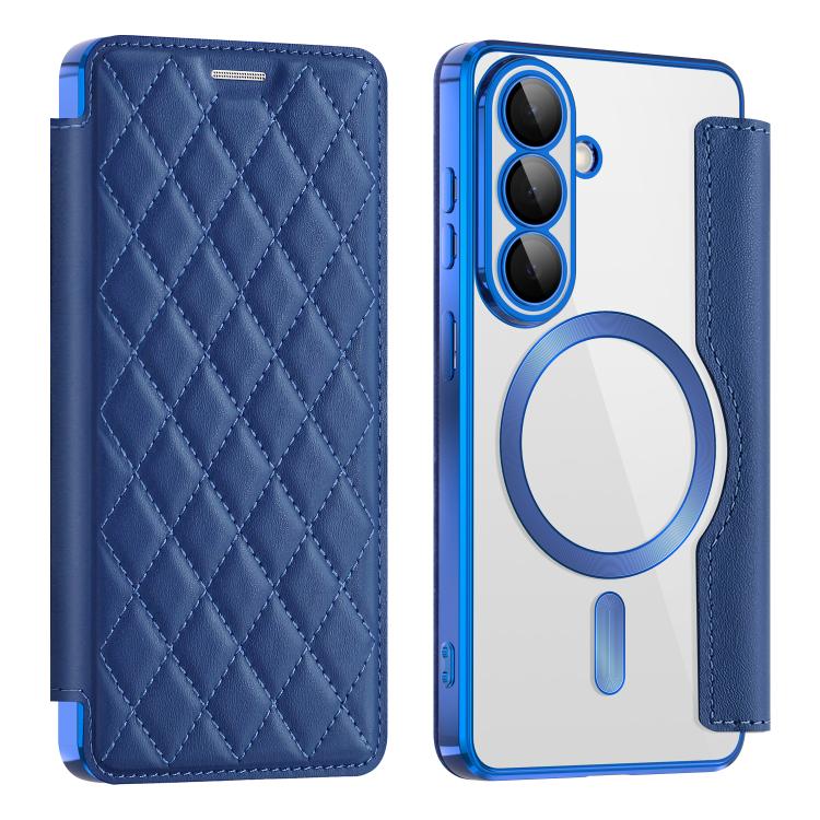 Shield MagSafe RFID Anti-theft Rhombus Leather Phone Case, For Samsung Galaxy S26+ 5G, For Samsung Galaxy S26 Ultra 5G, For Samsung Galaxy S26 5G